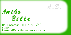 aniko bille business card